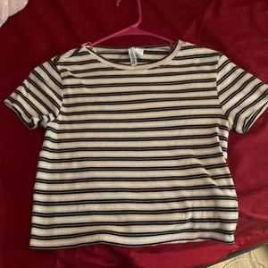 pink white n black croptop